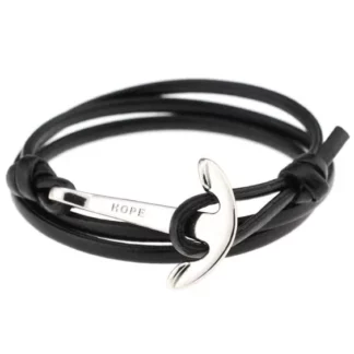 bracelet ancre cuir