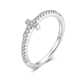 bague croix femme