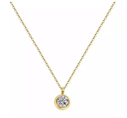 collier pendentif zircon