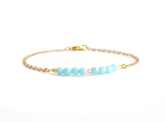 bracelet createur turquoise