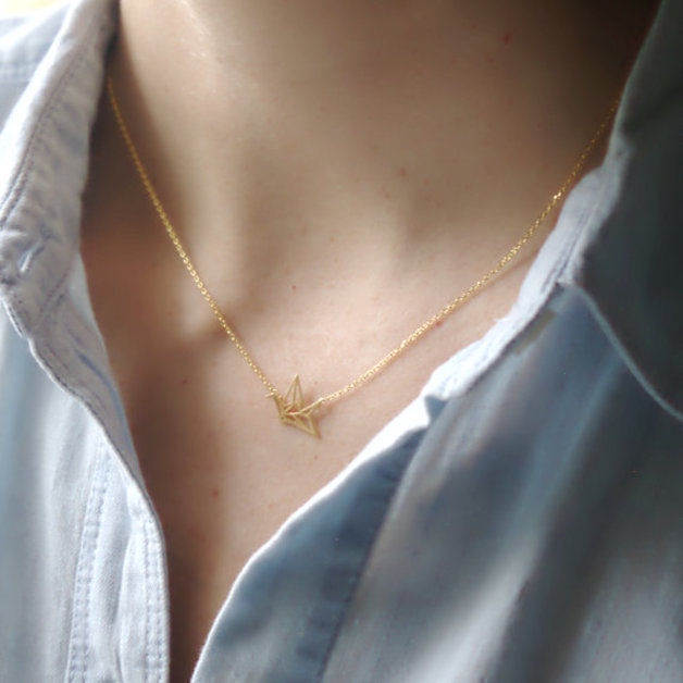 collier origami pas cher