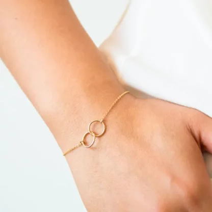 Bracelet cercles entrelaces pas cher