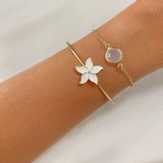 bracelet fleur tendance