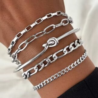 bracelets tendance pour femme en acier inoxydable