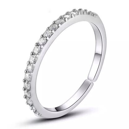 bague argent zirconium