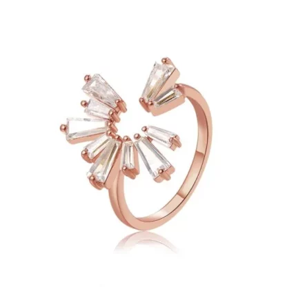 bague ouverte or rose