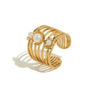 bague avec perles tendance