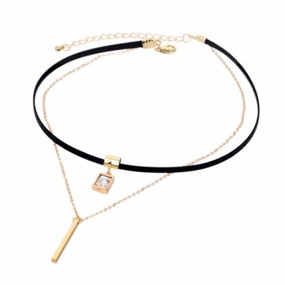 collier choker cuir