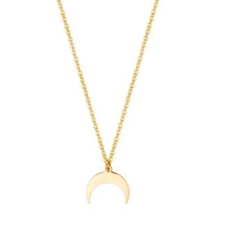 collier croissant de lune pas cher