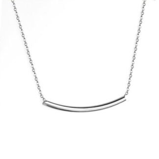 collier minimaliste argent