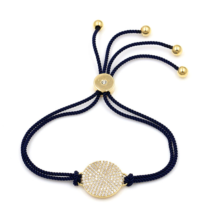 bracelet createur bleu marin