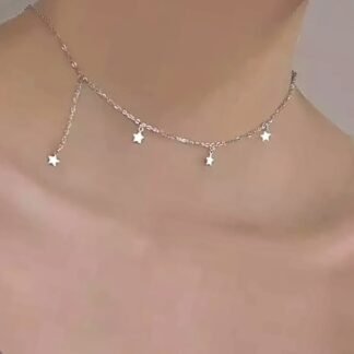 collier etoiles argent