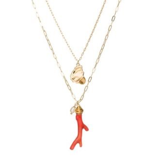 Collier corail rouge tendance