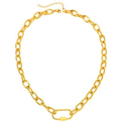 collier ras du cou original avec chaine gros maillon