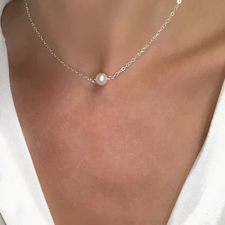 collier fantaisie avec perle