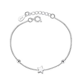 bracelet argent femme avec etoile