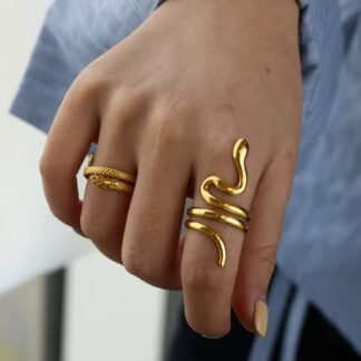 bague tendance avec serpent