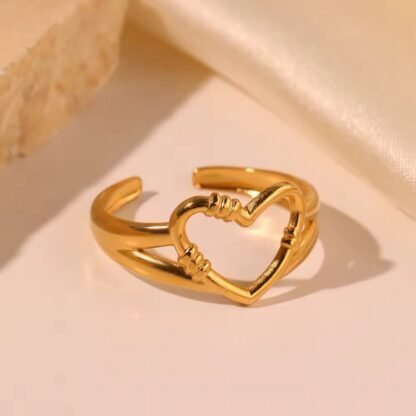 bague coeur femme