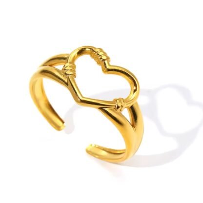 bague femme avec coeur