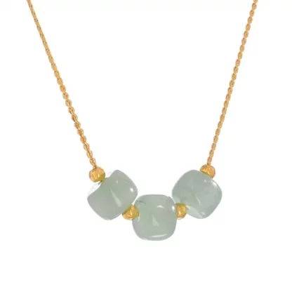 Collier pierre verte aventurine