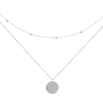 Collier deux rangs argent 925