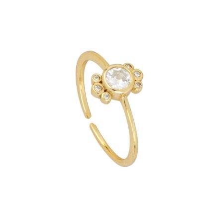 bague fine zircon cadeau