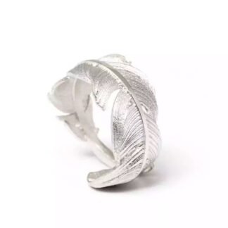 bague plume argent 925