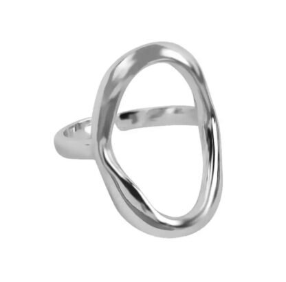 bague cercle ouvert argent