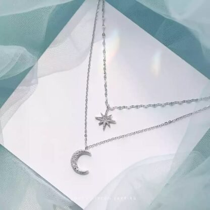 collier multirangs argent cadeau