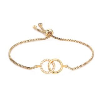 Bracelet femme cercles entrelaces