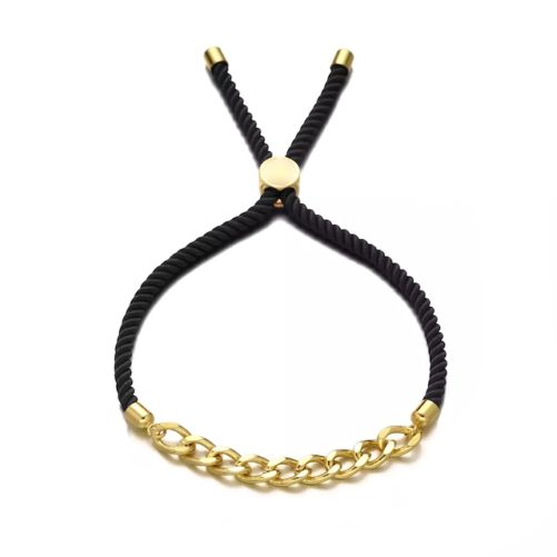 bracelet cordon chaine