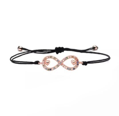 bracelet infini or rose