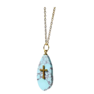 collier pendentif turquoise