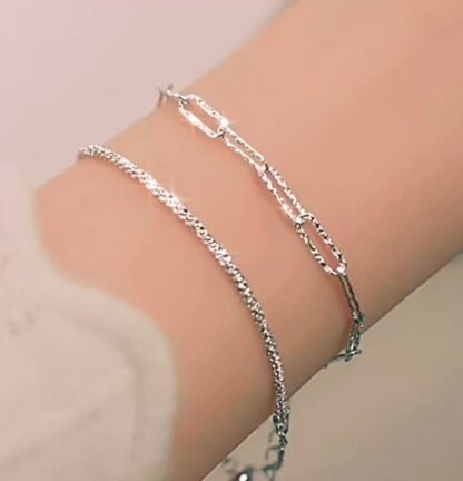 bracelet maillon argent