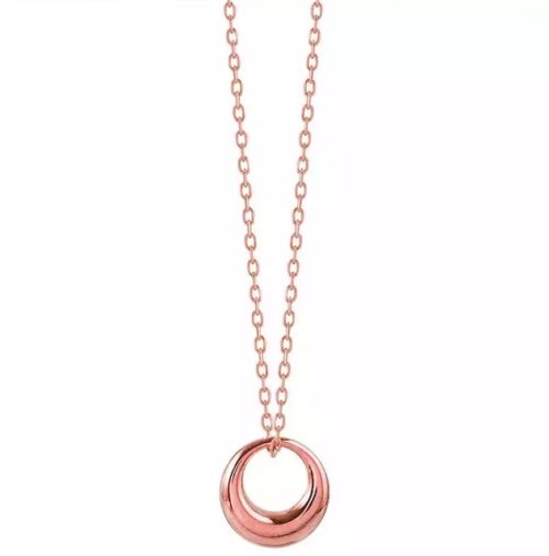 collier cercle or rose