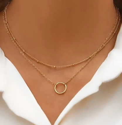 collier ras du cou cercle