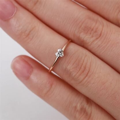 bague fine coeur cadeau