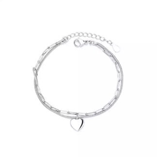 bracelet coeur argent original