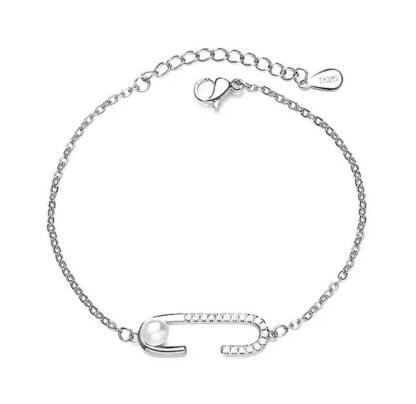 bracelet fin argent perle