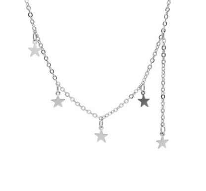 collier avec etoiles en argent