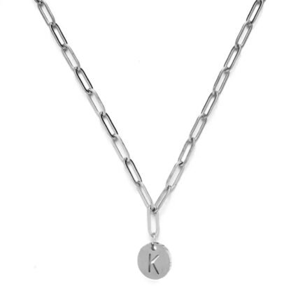 collier ras de cou lettre