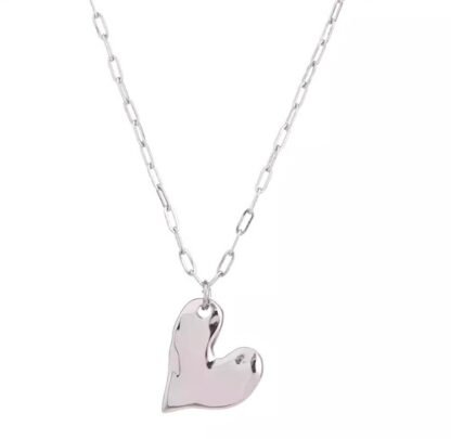 collier petit coeur acier inoxydable