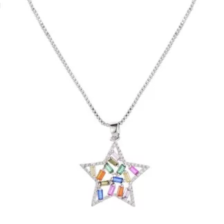 Collier etoile cristaux swarovski