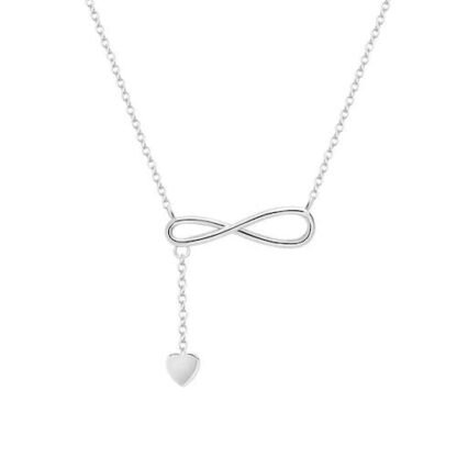 collier pendentif argent infini