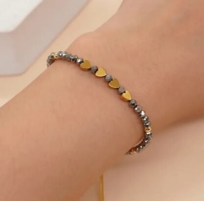 bracelet coeur cordon