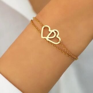 bracelet coeurs entrelaces