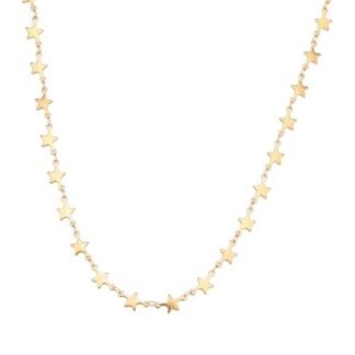 collier etoiles acier inoxydable