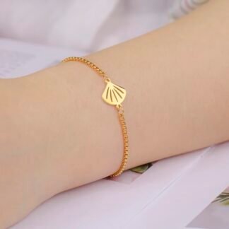 bracelet coquillage acier inoxydable