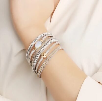 Bracelet multi tours cuir – Image 3