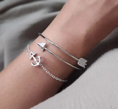 ensemble de deux bracelets ancre